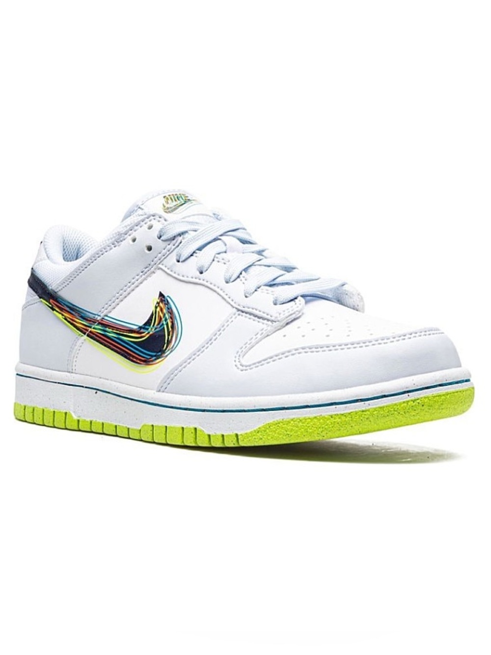 [NEW] NIKE DUNK LOW 3D SWOOSH GREY GRADE SCHOOL SHOES SIZE 4.5Y YOUTH SNEAKERS